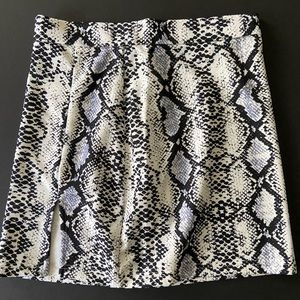 shein snakeskin print skirt